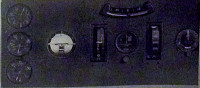 Particolare del quadro degli strumenti situati nel cruscotto del S. 55 X.